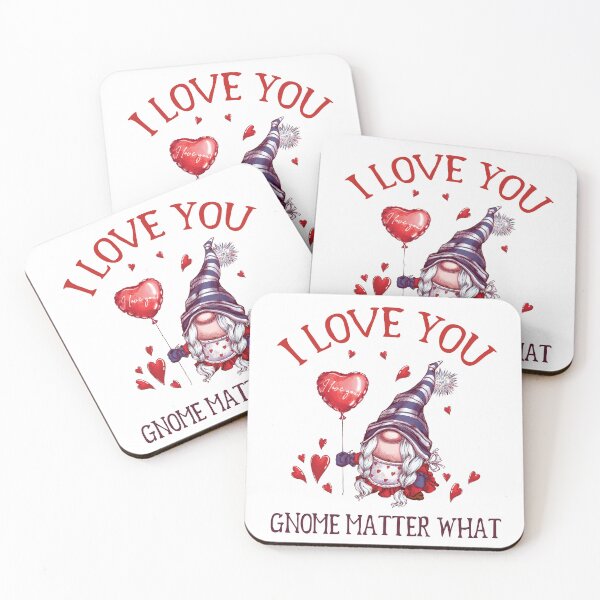 Item preview, I love you Gnome matter what, gnome Valentines Pun designed and sold by stickmeok.