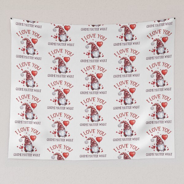 Item preview, I love you Gnome matter what, gnome Valentines Pun designed and sold by stickmeok.