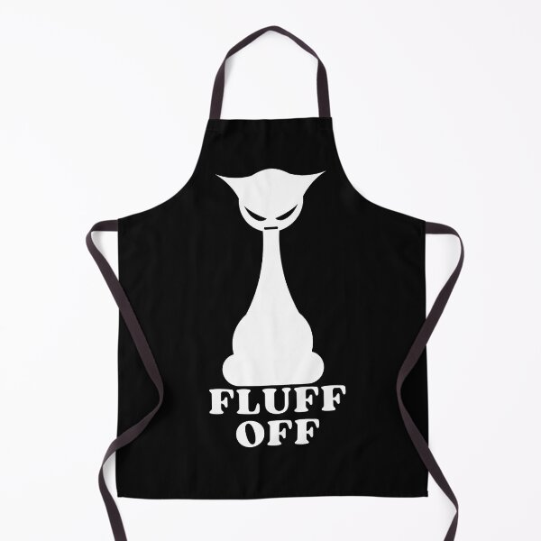 Item preview, FLUFF OFF ANGRY CAT SILHOUETTE - Funny Cat Pictures with Captions and Cat Sayings designed and sold by FunnyCatsFam.