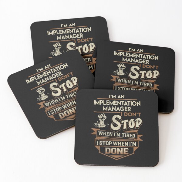 Item preview, Implementation Manager T Shirt - I Stop When Done Job Gift Item Tee designed and sold by natalinedk.