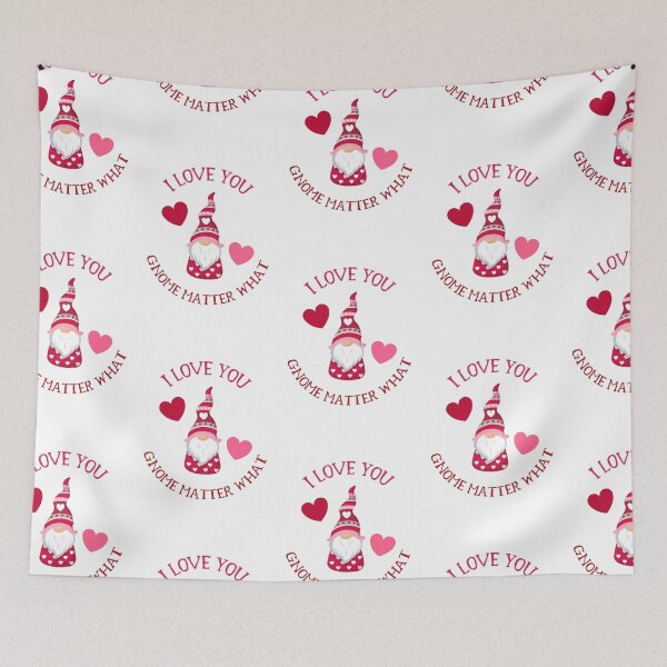 Item preview, I love you Gnome matter what, gnome Valentines Pun designed and sold by stickmeok.