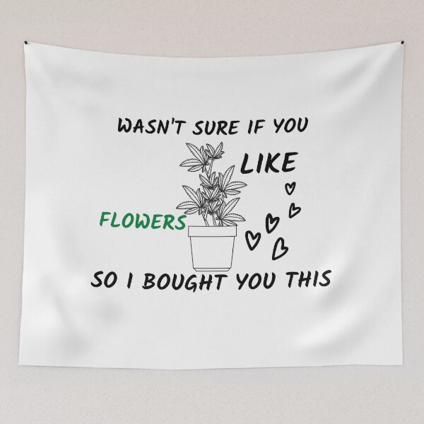 Item preview, WASNT SURE IF YOU LIKE FLOWERS SO I BOUGHT YOU THIS designed and sold by AlfaEcho.