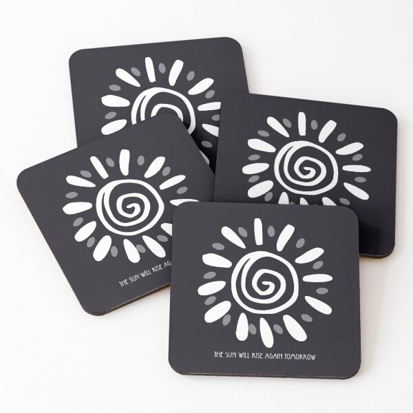 Item preview, The sun will rise again tomorrow - inspirative quote designed and sold by VichallanStudio.