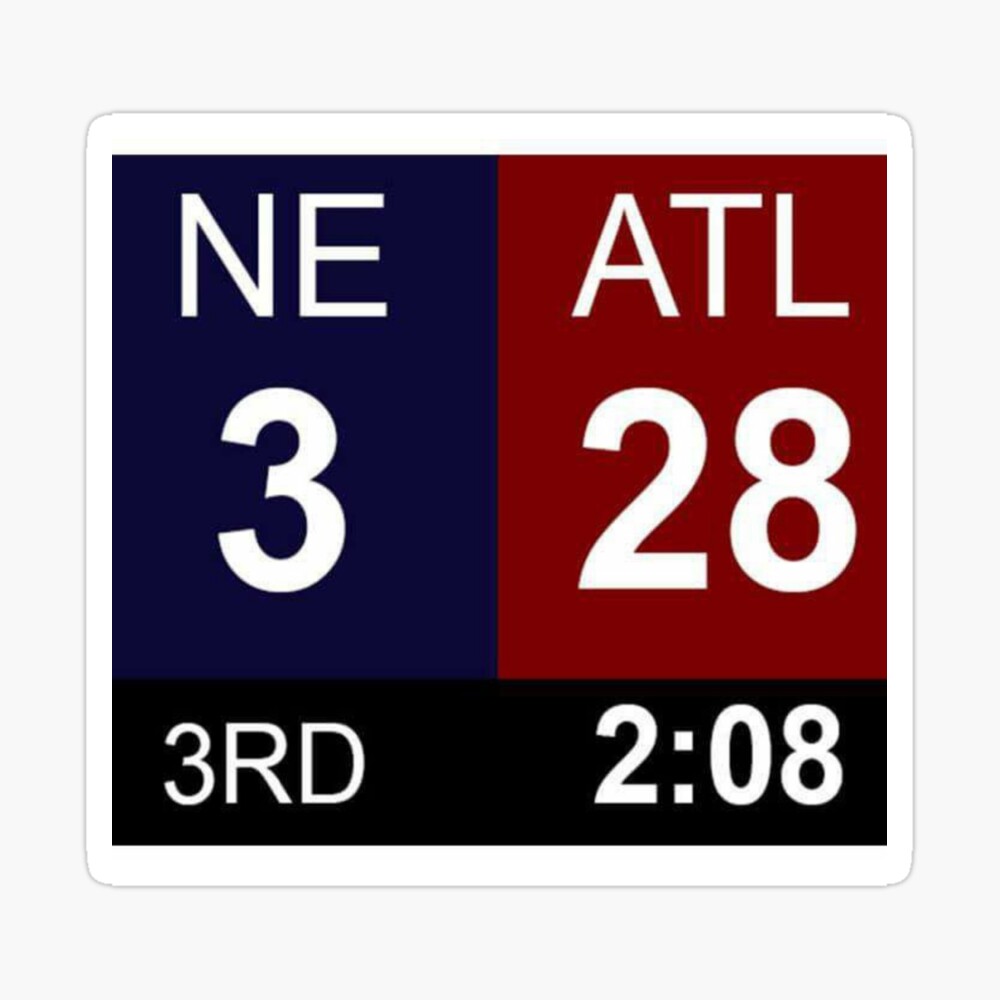 NE 3 vs ATL 28 Champions Comeback Essential T-Shirt for Sale by