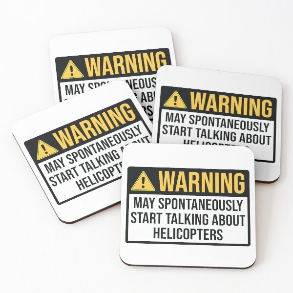 Item preview, Helicopter Pilot Funny Warning designed and sold by woodesigner.