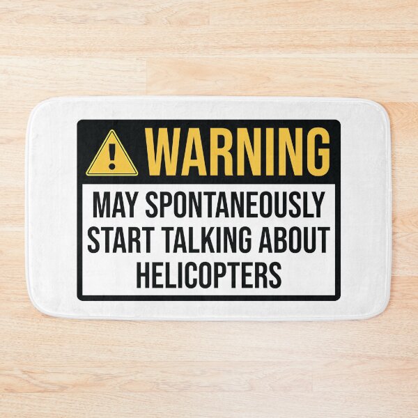 Item preview, Helicopter Pilot Funny Warning designed and sold by woodesigner.