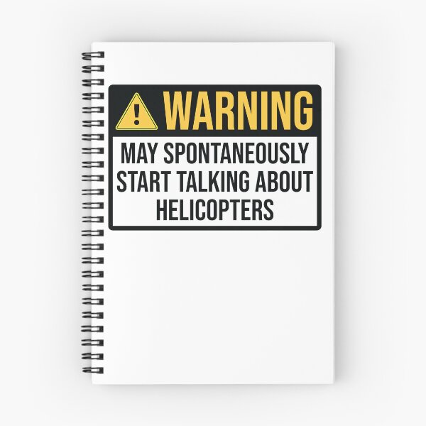 Aperçu de l'œuvre Helicopter Pilot Funny Warning créée et vendue par woodesigner.