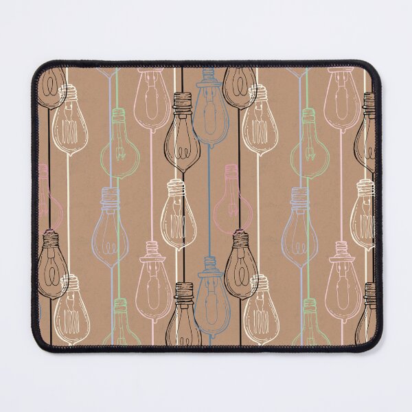 Item preview, Hanging Vintage Electric Lightbulbs Brown Paper designed and sold by RosalieReeves.