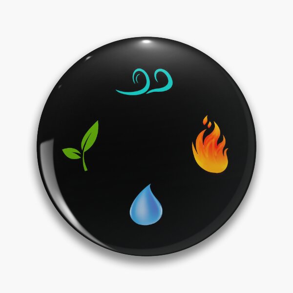 Item preview, Modern Earth Air Fire Water symbols designed and sold by janraydesigns.