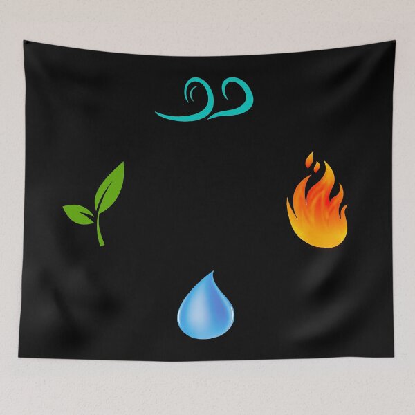 Item preview, Modern Earth Air Fire Water symbols designed and sold by janraydesigns.