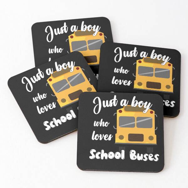 Item preview, Just a boy who loves School Buses - cute designed and sold by vooART.