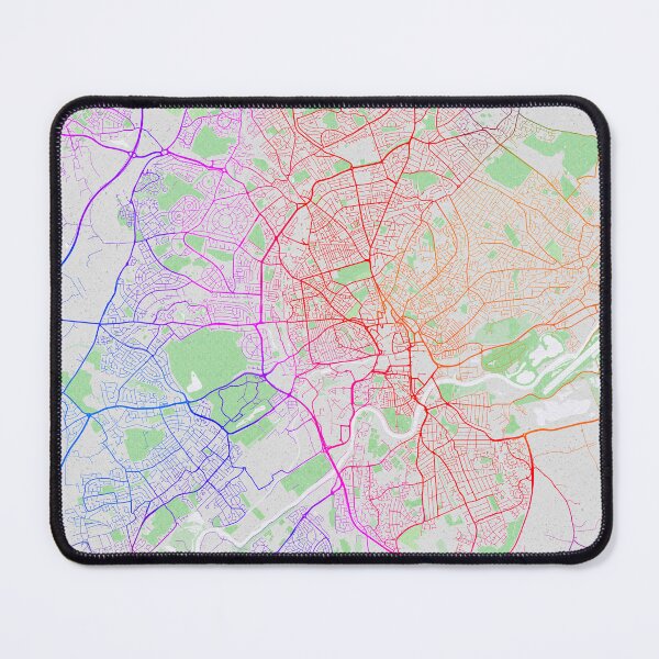 Item preview, Nottingham City Map of Nottinghamshire, England - Colorful designed and sold by deMAP.