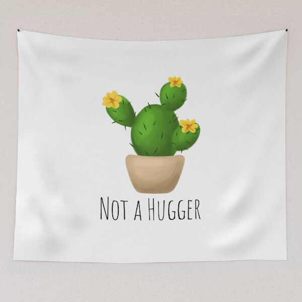 Item preview, Funny Not A Hugger Cactus designed and sold by JanesCreations.