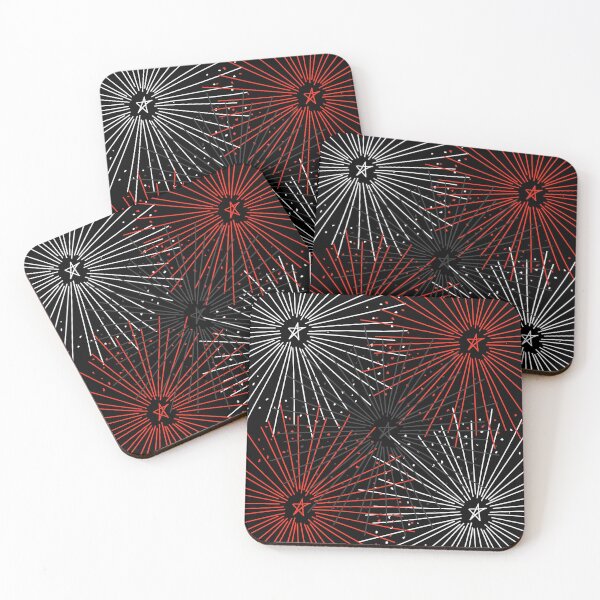 Item preview, Starry White and Red Firework designed and sold by ckylin.