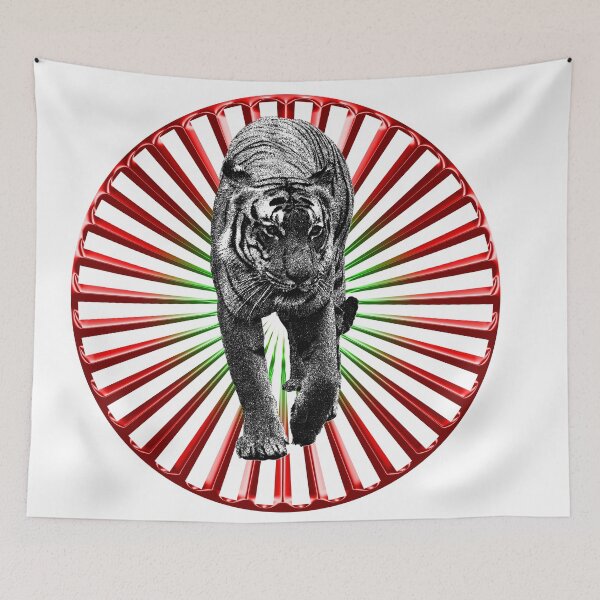 Item preview, tiger in a red circle designed and sold by Bigrow.