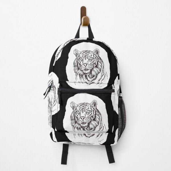 Aperçu de l'œuvre Tigre-couleur Noir & Blanc créée et vendue par StudioViArt.