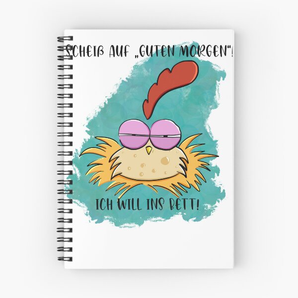 Item preview, Genervtes Huhn-Guten Morgen-zynisch designed and sold by LoonyM.