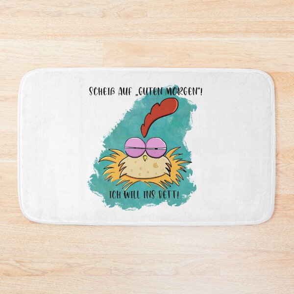 Item preview, Genervtes Huhn-Guten Morgen-zynisch designed and sold by LoonyM.