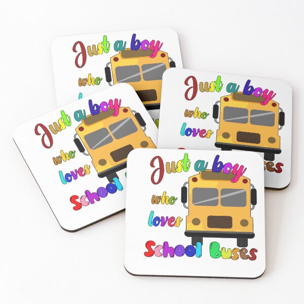 Item preview, Just a boy who loves School Buses - cute designed and sold by vooART.