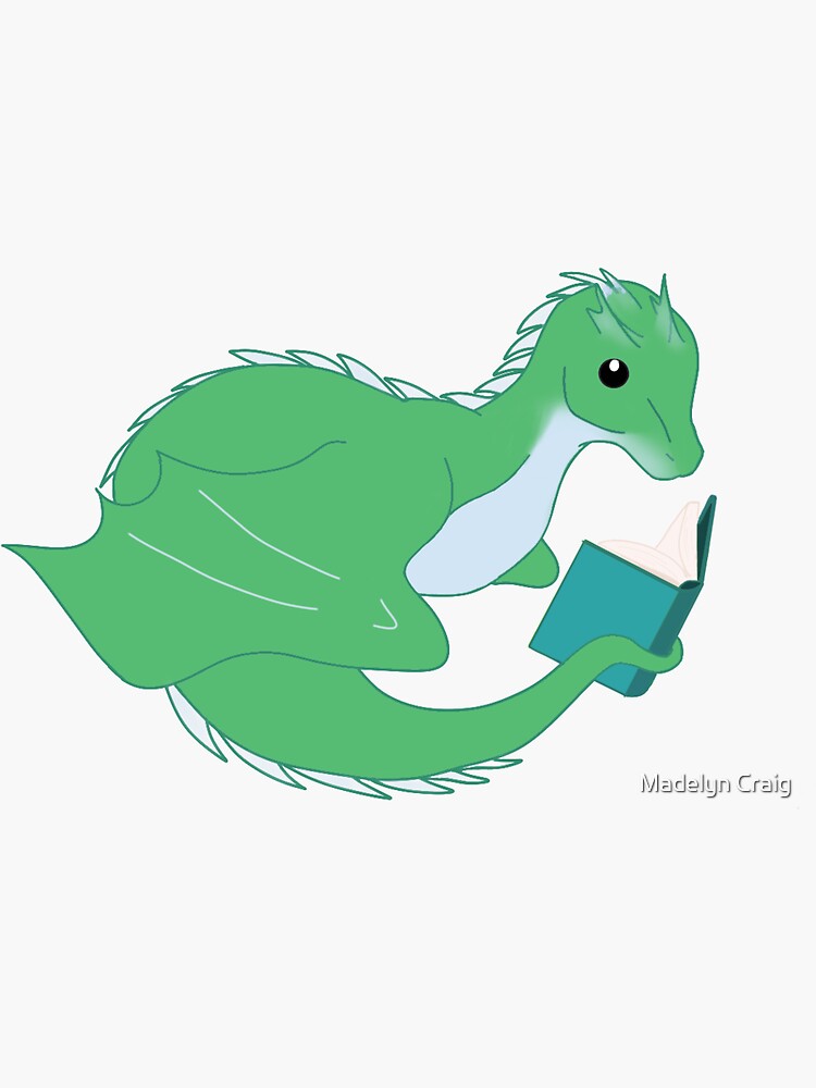 Green Bookwyrm by mrcraig1234