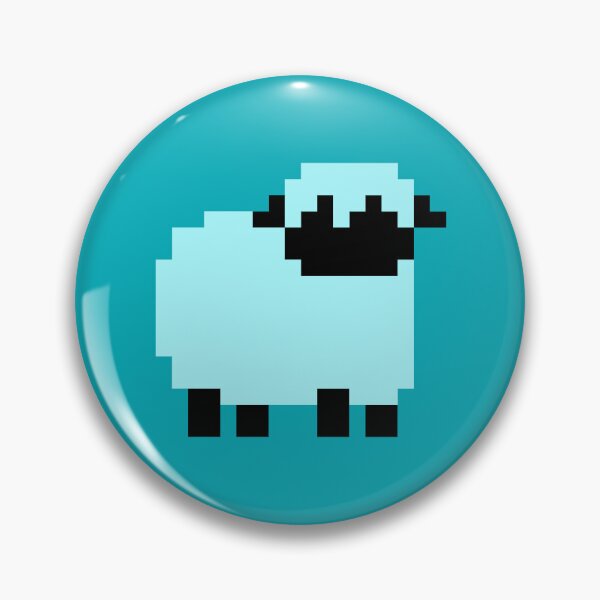 Item preview, Cyan Pixel Blacknose Sheep designed and sold by rin3d .