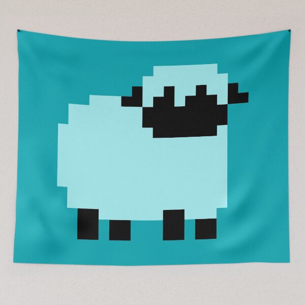Item preview, Cyan Pixel Blacknose Sheep designed and sold by rin3d .