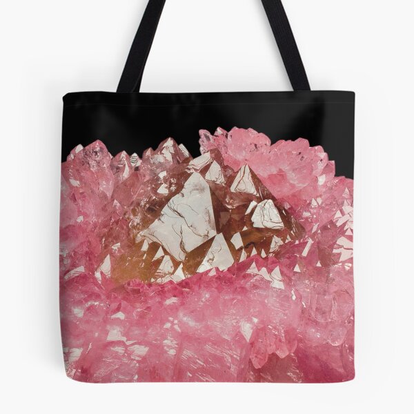 Item preview, Rosequartz Gemstone Crystal Cluster With Smokey Quartz ' designed and sold by BadassBazaar.