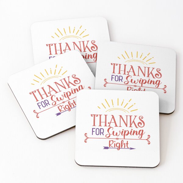 Item preview, Thanks For Swiping Right Funny Quote Cool couple Valentines day Present  designed and sold by pedrored369.