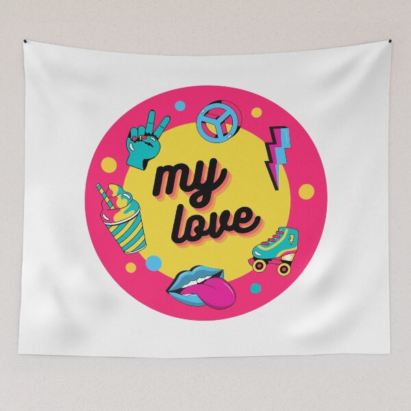 Item preview, My Love Round Sticker designed and sold by LADYGOODMOOD.