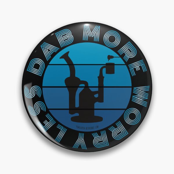 Item preview, Retro Vintage Sunset Blue Dab Rig-dab more worry less designed and sold by YomeHayin.