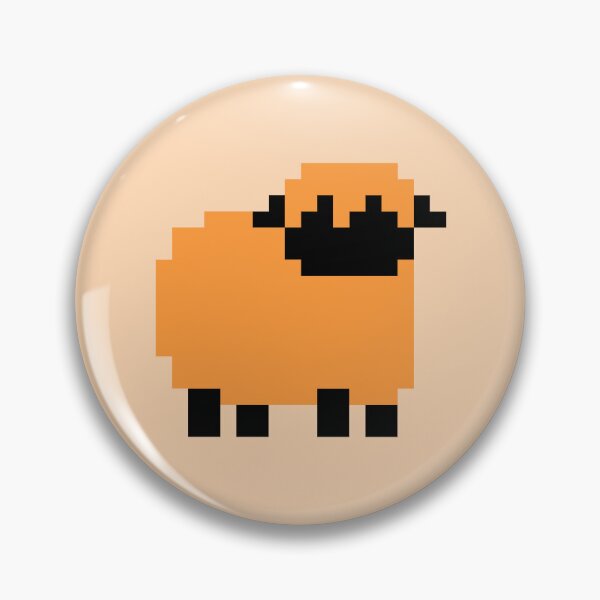 Item preview, Orange Pixel Blacknose Sheep designed and sold by rin3d .