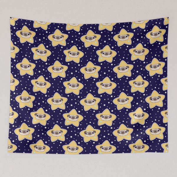 Item preview, Star Pug Face Pattern designed and sold by SaradaBoru.
