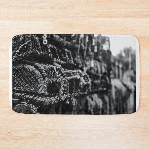 Item preview, Black & White Lobster Pots, Mousehole, Cornwall designed and sold by MaclarenPhoto.