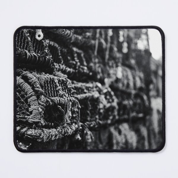 Item preview, Black & White Lobster Pots, Mousehole, Cornwall designed and sold by MaclarenPhoto.