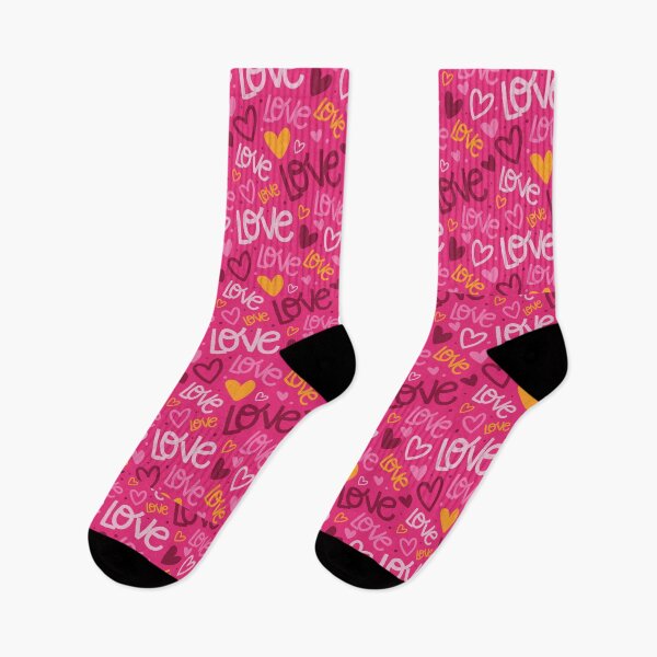 Item preview, Bright Pink Love Valentine's Day Pattern designed and sold by greenoriginals.