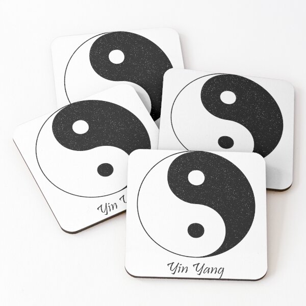 Item preview, Classic Yin Yang with "Yin Yang" text designed and sold by Mindful-Designs.