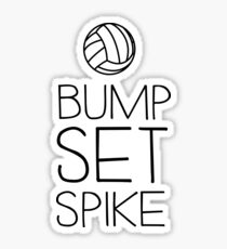 Volleyball. Bump. Set. Spike Sticker