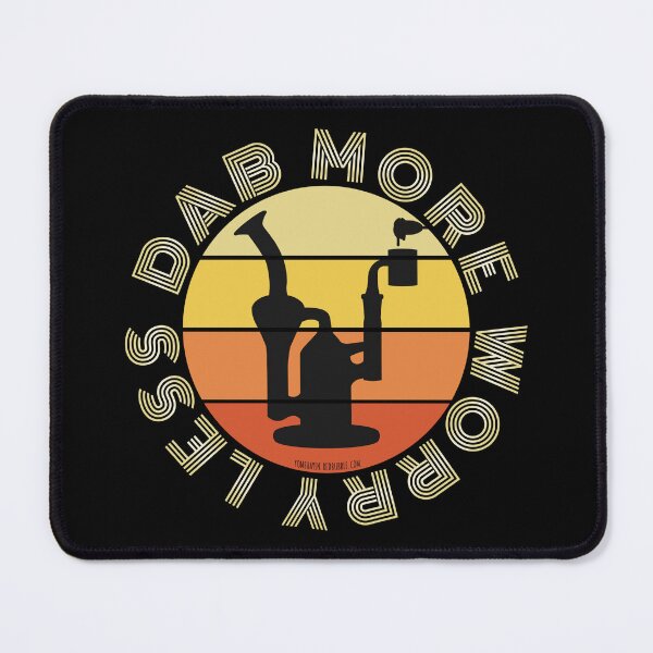 Item preview, Retro Vintage Sunset orange Dab Rig-dab more worry less designed and sold by YomeHayin.