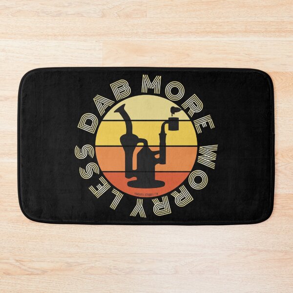 Item preview, Retro Vintage Sunset orange Dab Rig-dab more worry less designed and sold by YomeHayin.
