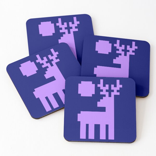 Item preview, Pixel Deer with Moon, Two designed and sold by rin3d .