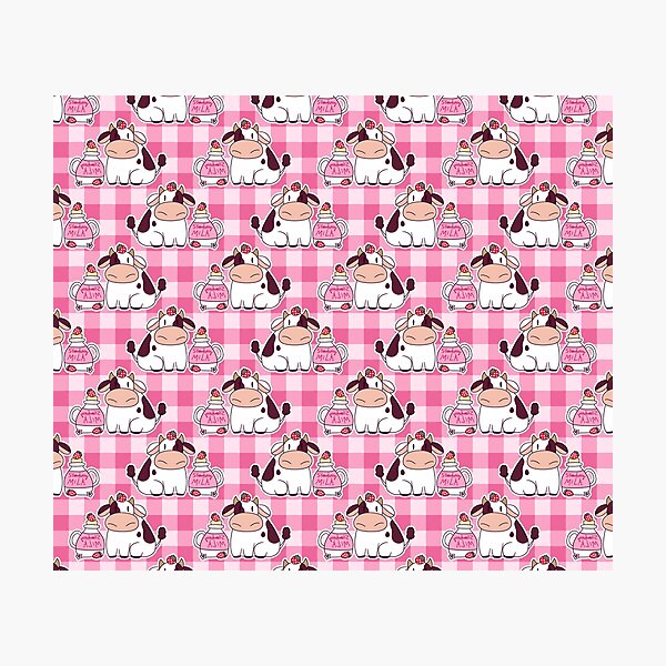 Pink Cow Print Wrapping Paper