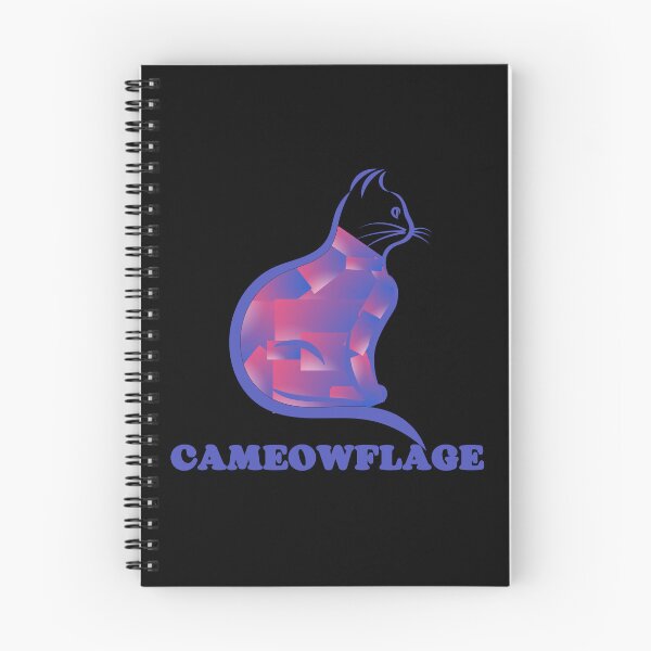 Item preview, DARK SEA BLUE CAMEOWFLAGE Multicolored Collage Cat Silhouette - Funny Cat Pictures with Captions  designed and sold by FunnyCatsFam.