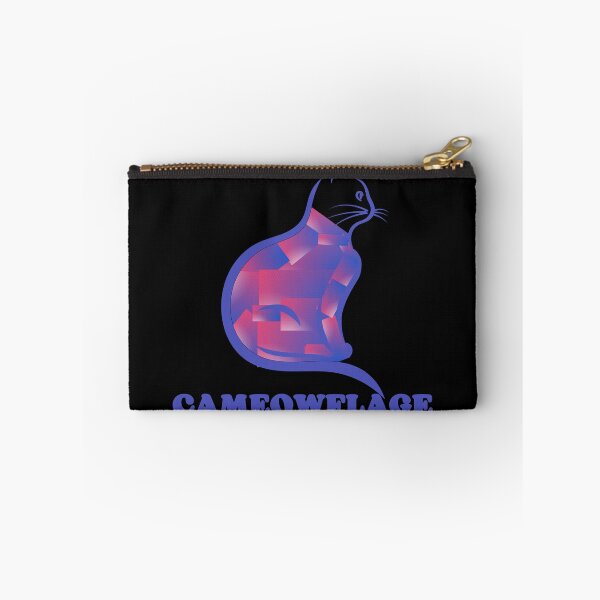 Item preview, DARK SEA BLUE CAMEOWFLAGE Multicolored Collage Cat Silhouette - Funny Cat Pictures with Captions  designed and sold by FunnyCatsFam.