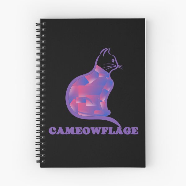 Item preview, DARK PURPLE CAMEOWFLAGE Multicolored Collage Cat Silhouette - Funny Cat Pictures with Captions  designed and sold by FunnyCatsFam.