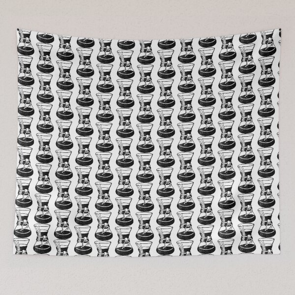 Item preview, Chemex Block Print Vector designed and sold by Natalie Zysk.