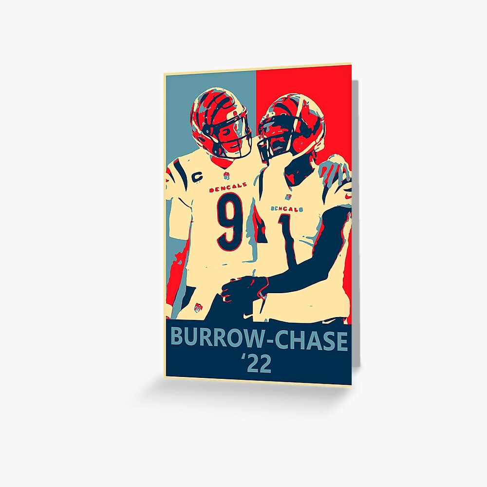 JOE BURROWS, JA'MARR CHASE FOOTBALL CARDS