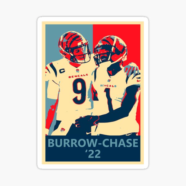 Ja'Marr Chase Back-To Sticker for Sale by RatTrapTees