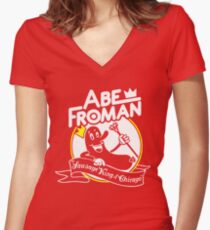 Abe Froman Sausage King T-shirt Women's Fitted V-Neck T-Shirt