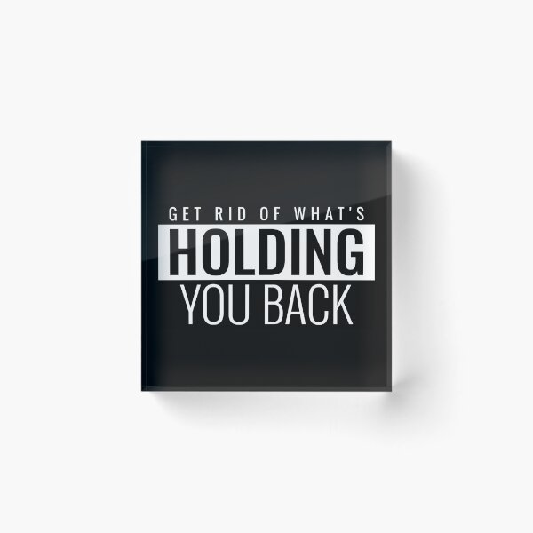 Item preview, GET RID OF WHAT'S HOLDING YOU BACK STICKER designed and sold by SuccessfulVibes.