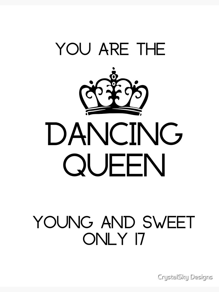 Dancing Queen Text With Crown Stock Illustration - Download Image